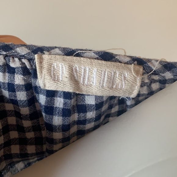 [CP Shades] Navy/White Gingham Dress - Size Small - Picture 3 of 5